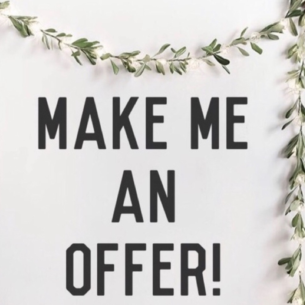 Love an item? All offers welcome! Bundle discounts